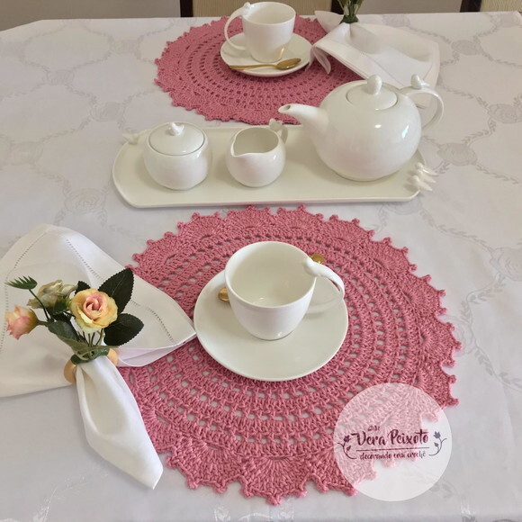Sousplat de crochê Lovely - unidade