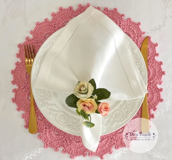 Sousplat de crochê Lovely - unidade