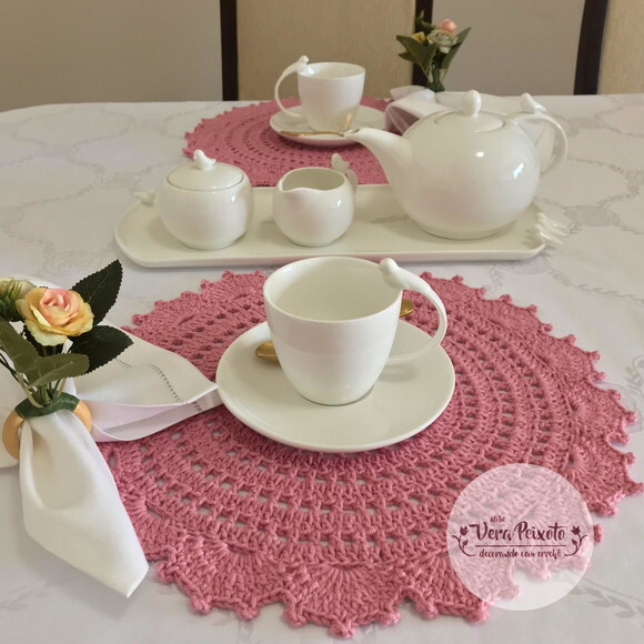 Sousplat de crochê Lovely - unidade