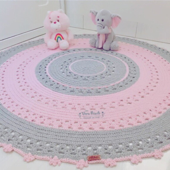 Tapete Cinza E Rosa Decoração Quarto Bebê