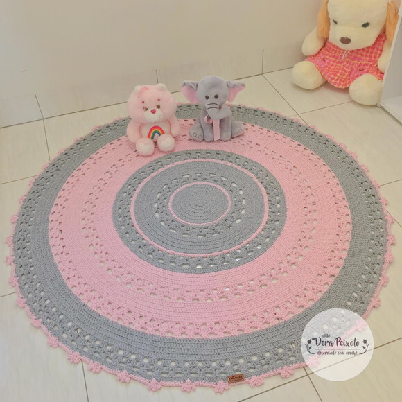 Tapete Cinza E Rosa Decoração Quarto Bebê