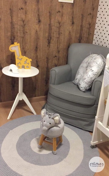 Tapete Cinza- Decoração Quarto De Bebê
