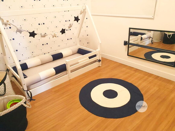 Tapete Infantil Azul Marinho 90 cm