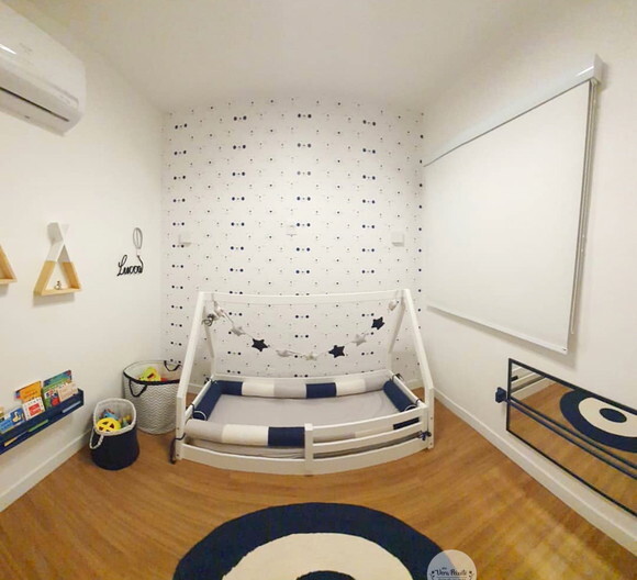 Tapete Infantil Azul Marinho 90 cm