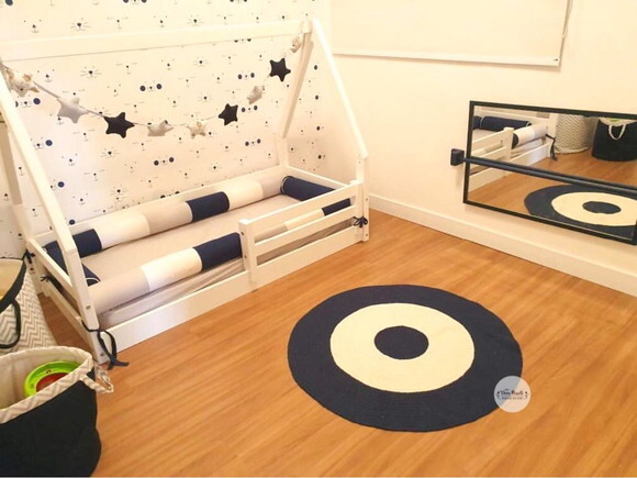 Tapete Infantil Azul Marinho 90 cm