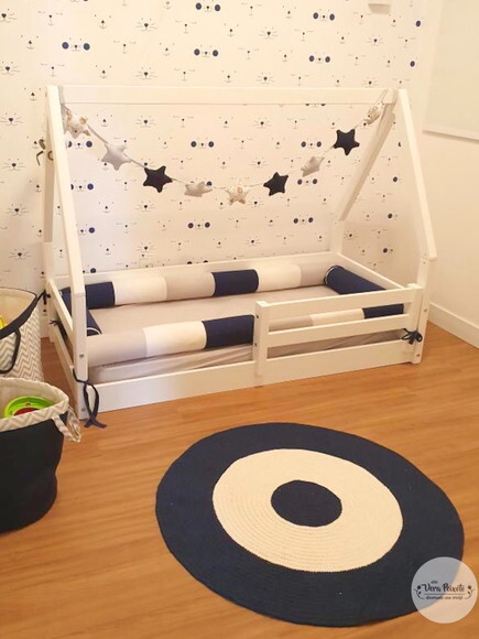 Tapete Infantil Azul Marinho 90 cm