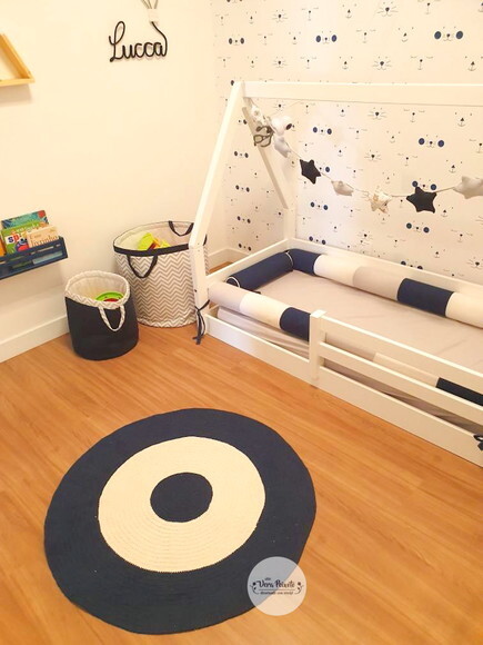 Tapete Infantil Azul Marinho 90 cm