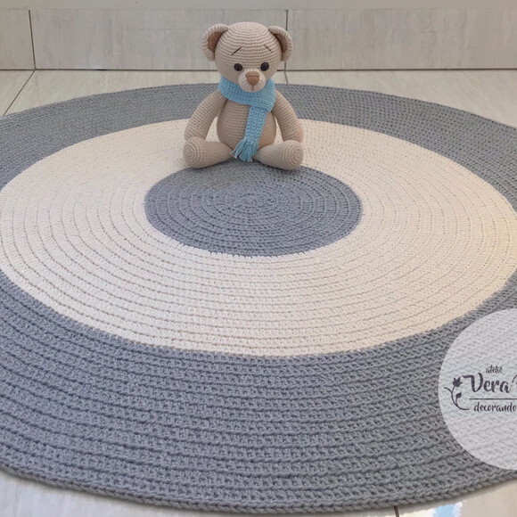 Tapete Infantil Cinza