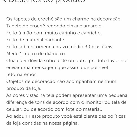 Tapete Infantil Cinza E Amarelo