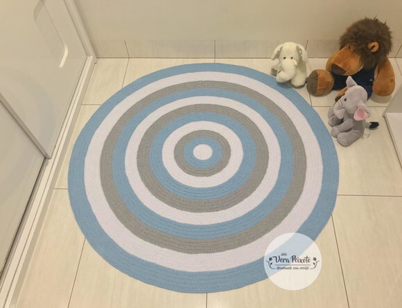 Tapete Quarto De Bebê - 1,30 De Diâmetro