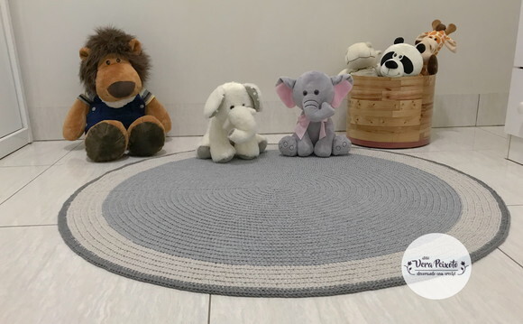 Tapete Quarto de Bebê Cinza