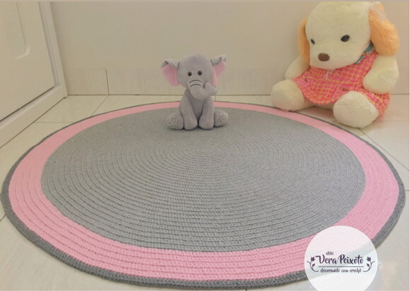 Tapete Quarto De Bebê Cinza E Rosa Bebê