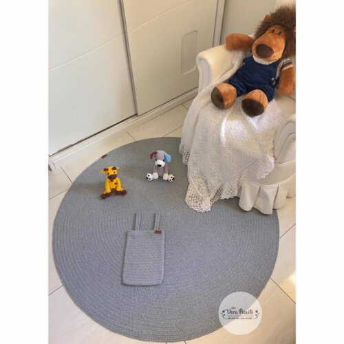 Decoração Quarto De Bebê Tapete Cinza