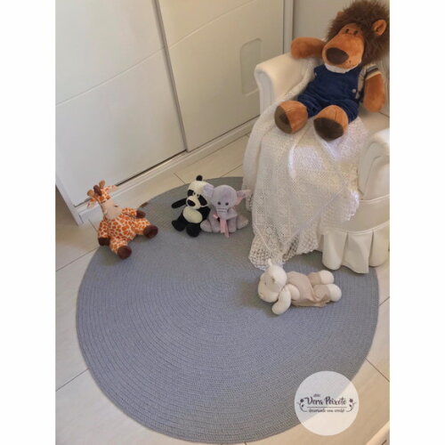 Decoração Quarto De Bebê Tapete Cinza