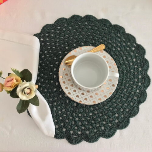Sousplat de Crochê - Kit 4 Unidades