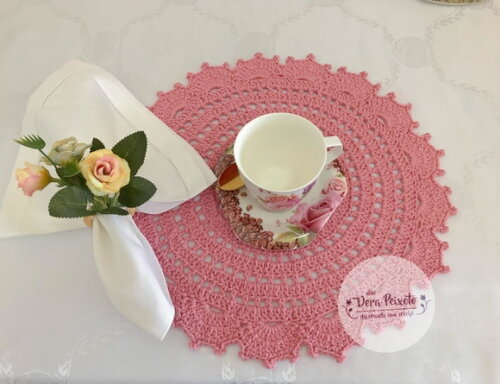 Sousplat de crochê Lovely - unidade