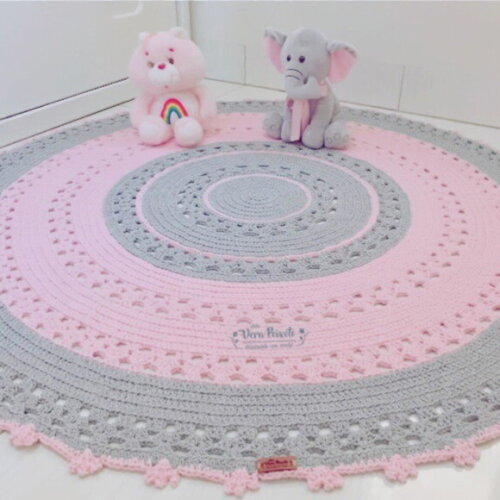 Tapete Cinza E Rosa Decoração Quarto Bebê