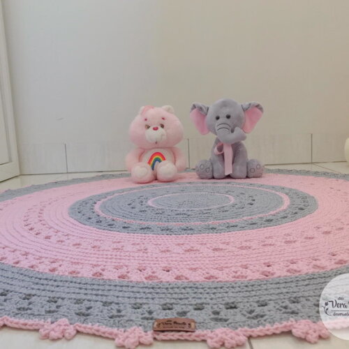 Tapete Cinza E Rosa Decoração Quarto Bebê