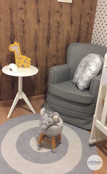 Tapete Cinza- Decoração Quarto De Bebê