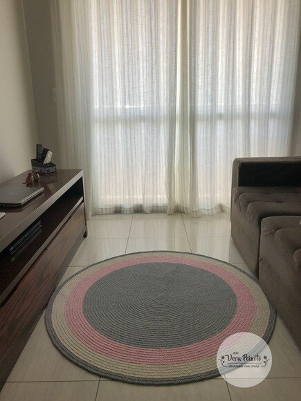 Tapete de Crochê Sala