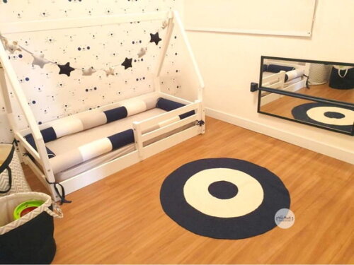 Tapete Infantil Azul Marinho 90 cm