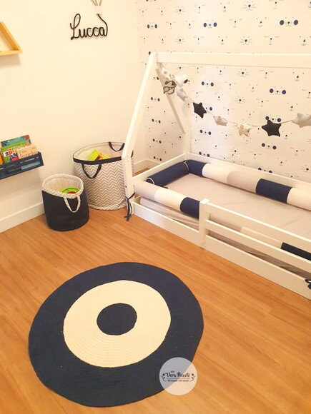 Tapete Infantil Azul Marinho 90 cm