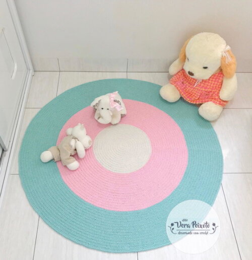 Tapete quarto de bebê e Infantil menina Candy Colors