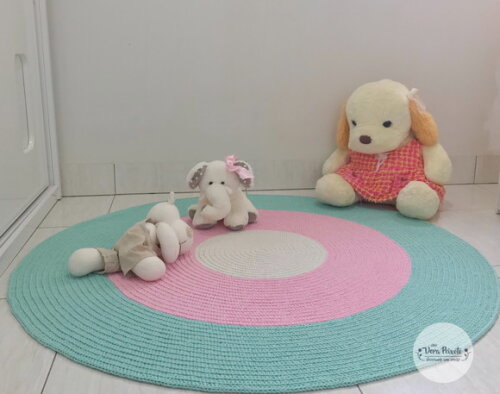 Tapete quarto de bebê e Infantil menina Candy Colors