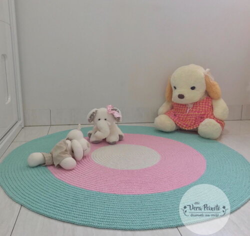 Tapete quarto de bebê e Infantil menina Candy Colors
