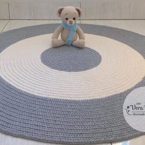 Tapete Infantil Cinza