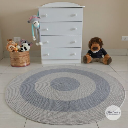 Tapete Infantil Cinza