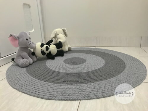 Tapete Infantil Cinza