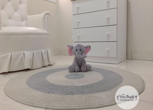 Tapete Infantil Cinza