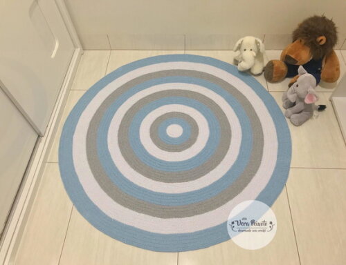 Tapete Quarto De Bebê - 1,30 De Diâmetro