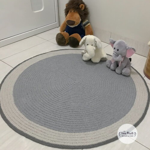 Tapete Quarto de Bebê Cinza