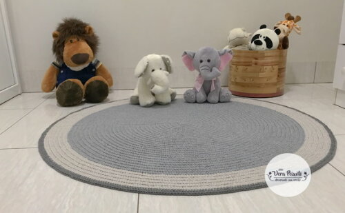 Tapete Quarto de Bebê Cinza