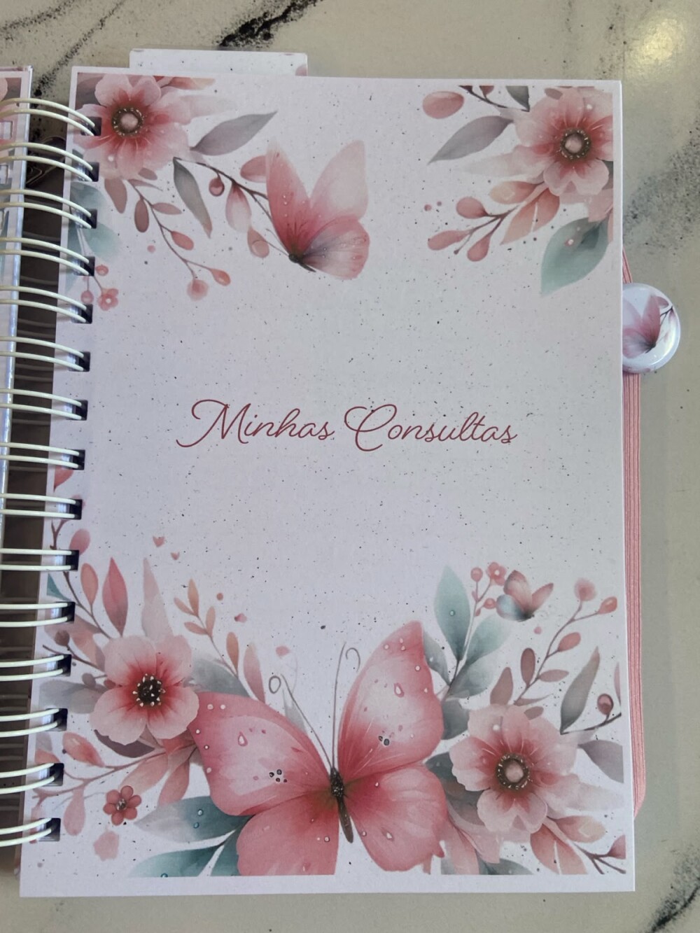 Kit Bebê Personalizado Borboleta Rosa