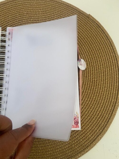 Caderneta de Vacina Personalizada | Capa Dura |Floral com Inicial