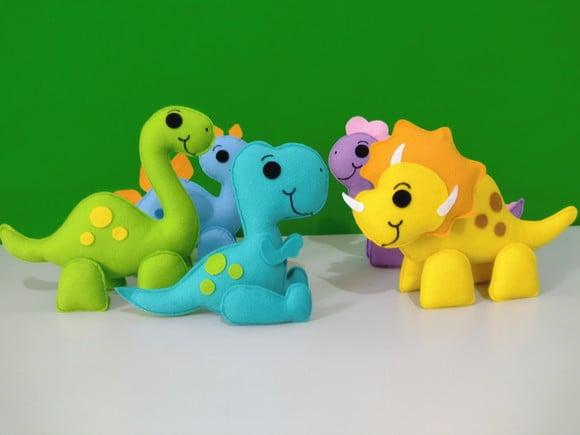 Centro de Mesa Dinossauros Lembrancinha Feltro