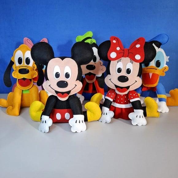Bonecos Turma do Mickey Feltro - Decoração de Festa Infantil