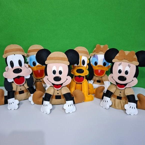 Bonecos Turma do Mickey Feltro - Decoração de Festa Infantil