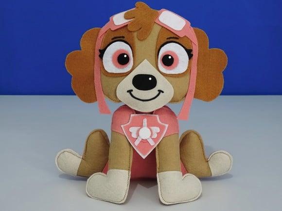Lembrancinha Patrulha Canina Skye em Feltro