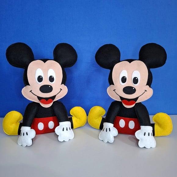 Centro de Mesa Mickey Lembrancinha Feltro Infantil