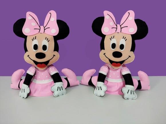 Centro de Mesa Minnie Rosa Lembrancinha Feltro