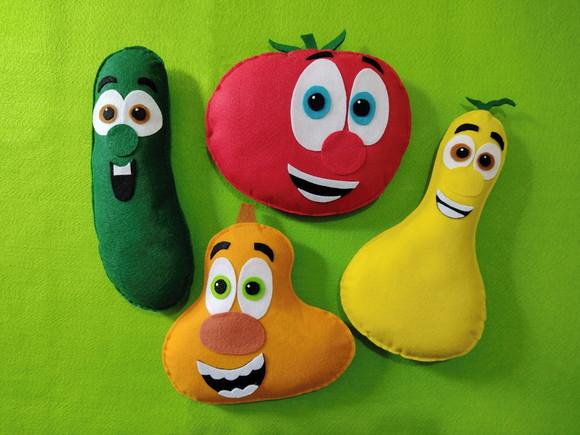 Vegecontos em Feltro 4 Personagens - Lembrancinha