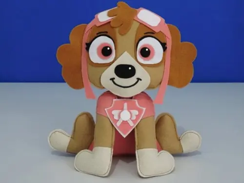 Lembrancinha Patrulha Canina Skye em Feltro
