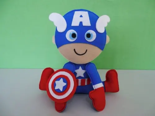 Lembrancinha Super Heróis em Feltro para Festa Infantil