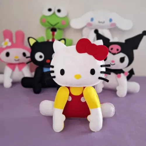 Centro de Mesa Hello Kitty Lembrancinha Feltro