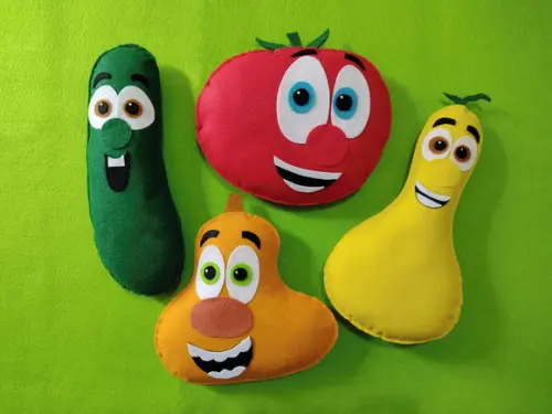 Vegecontos em Feltro 4 Personagens - Lembrancinha