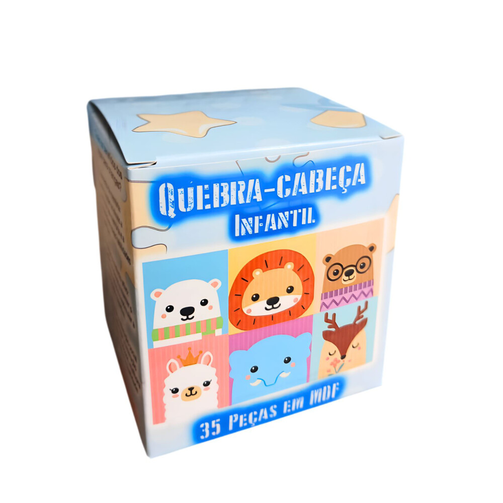 Jogo da Memória Cognitivo Infantil Bichinhos Coloridos 6 pares P